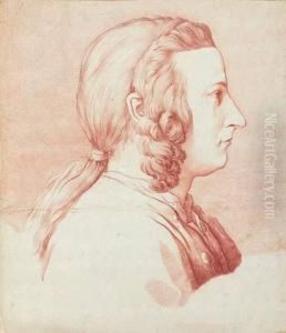 Portrait D'homme En Buste, De Profil by Rene Michel Slodtz