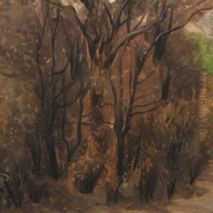 Forest Scenery by Agnes Slott-Mrller