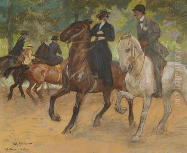 Horse Riding In Hyde Park, London - view 1