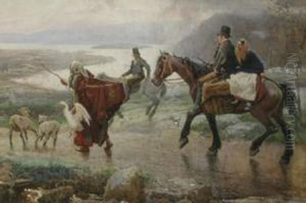 An Irish Party Returning From Market - view 1