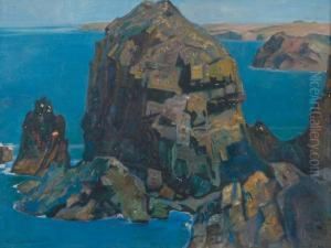 A Rocky Cornish Coastal Scene