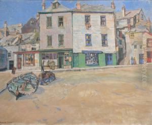 The Wharf, St. Ives. by Robert Borlase Smart