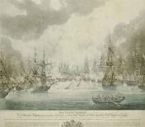 The Battle Of Navarin by Robert William Smart
