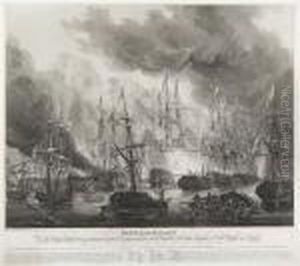 Battle Of Navarin by Robert William Smart
