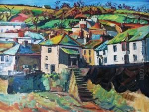 'mousehole, Cornwall' by Rowley Smart