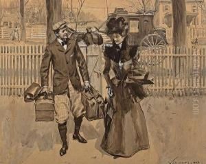 Couple Returning From A Trip