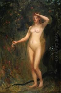 Eve And The Serpent by James Smetham