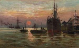Harbor View, London by George Henry Smillie