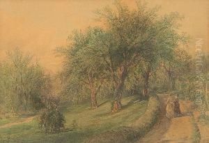 A Stroll At Sunset by James David Smillie