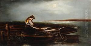 Girl In A Barge by Philippe Smit