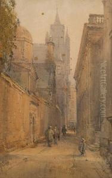 Figures In A Street - view 1