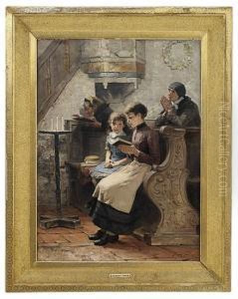 Church Interior Withwomen And Child 1887 - view 1