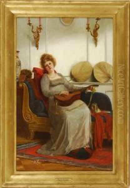 Woman With Guitar - view 1