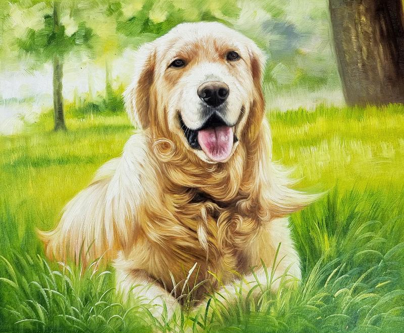 Transform Your Dog Photos into Custom Hand-Painted Oil Portraits - view 1