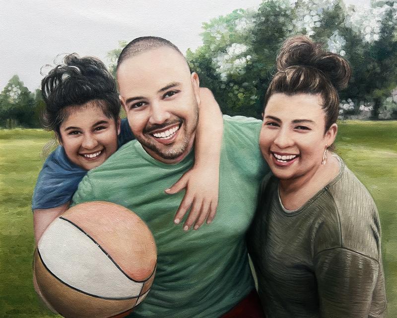 Transform Your Family Photos into Custom Hand-Painted Oil Portraits - view 1