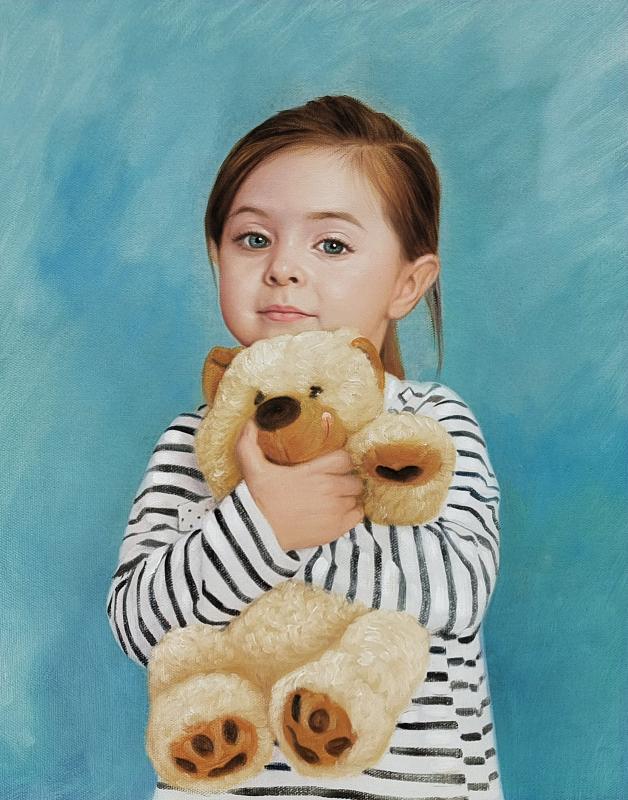 Transform Your Children's Photos into Custom Hand-Painted Oil Portraits - view 2
