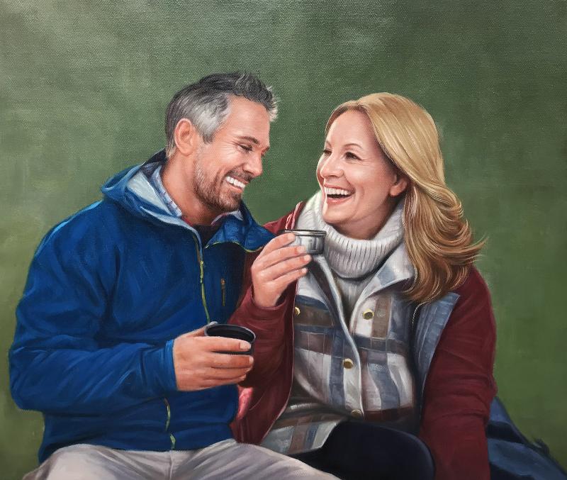 Transform Your Couple Photos into Custom Hand-Painted Oil Portraits - view 5