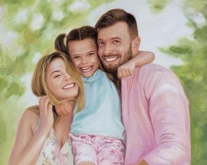 Transform Your Family Photos into Custom Hand-Painted Oil Portraits thumbnail 4