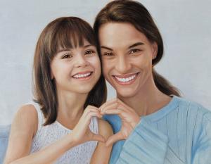 Transform Your Parent and Child Photos into Custom Hand-Painted Oil Portraits thumbnail 3
